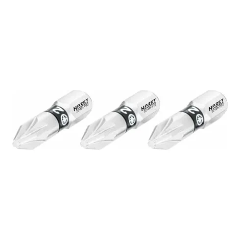 Embout-tournevis (bit) Hazet 2216N-PZ2/3, hexagone massif 6,3 (1/4 pouce), profil Pozidriv PZ, pZ2, nombre d'outils : 3